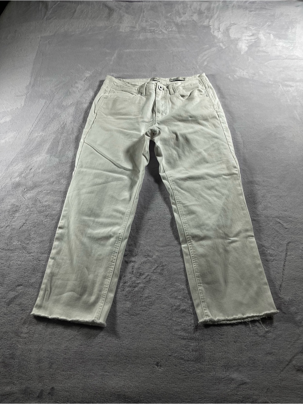 J. Jill Denim High-Rise Straight-Leg Crop White Size 6 Regular